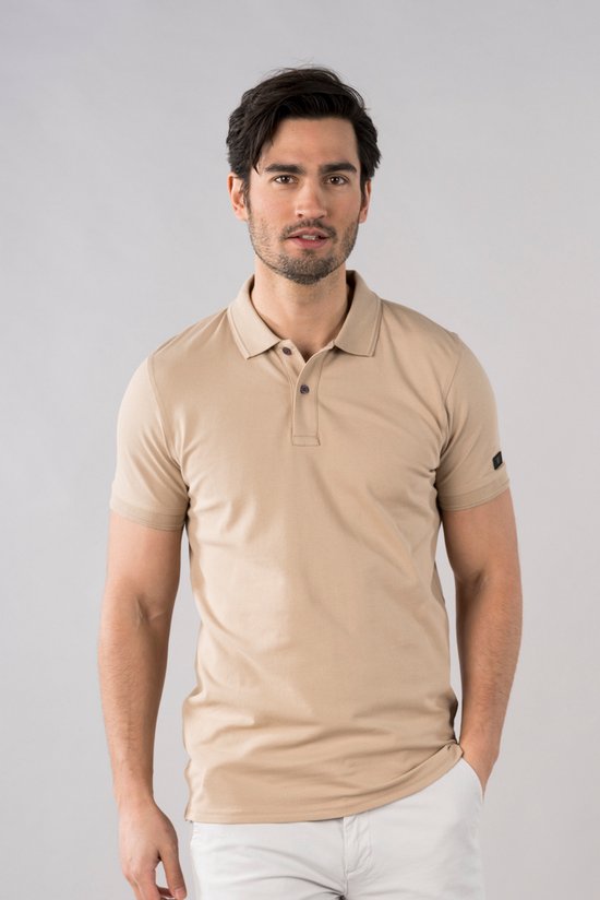 Presly & Sun Heren - Polo - L - Taupe - Denzel