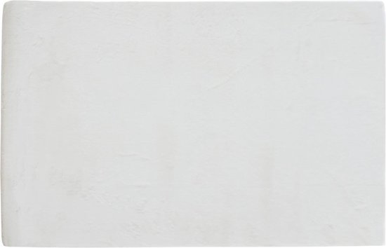 OZAIA Shaggy hoogpolig vloerkleed met bontlook - 160 x 230 cm - Gebroken wit - BUNNY L 230 cm x H 3.5 cm x D 160 cm