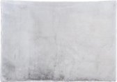 OZAIA Shaggy hoogpolig vloerkleed met bontlook - 160 x 230 cm - Grijs - BUNNY L 230 cm x H 3.5 cm x D 160 cm