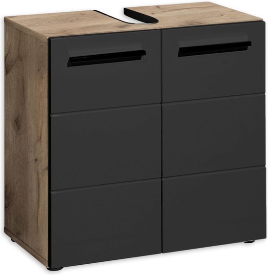 Kleine hangkast voor de badkamer - wastafelonderkast - 1 stuk - wit - 41 x 50 x 22 cm Kleine hangkast voor de badkamer - wastafelonderkast - 1 stuk - wit - 41 x 50 x 22 cm