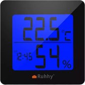 Ruhhy 5-in-1 Weerstation 19161 - LCD Display - Temperatuur/Hygrometer - Perfect voor Thuis en Reizen