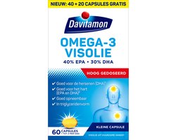 Davitamon Davitamon Omega-3 Visolie - 2 x 60 capsules - 60 stuks