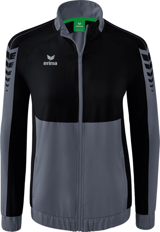 Erima Six Wings Presentatiejack Dames - Slate Grey / Zwart | Maat: 38