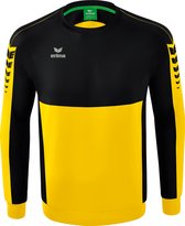 Erima Six Wings Sweatshirt Heren - Geel / Zwart | Maat: XXL