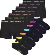 Jack & Jones Heren Boxershorts Trunks & Sokken JACCHRIS TRAVELKIT Giftbox Zwart/Navy Blazer 7-Pack - Maat L