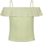 Meisjes top smock strapless - Licht pastel groen