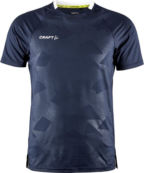 Craft Premier Solid Shirt Korte Mouw Heren - Marine | Maat: 3XL