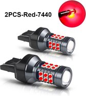 VCTparts High Power T20 LED Lamp Bol - Rood (set) 7440 WY21W W21W 3030SMD