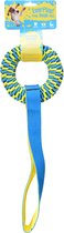 Duvoplus - Speelgoed Voor Dieren - Hond - Supa` Nylon Tug Hoop 50x15cm Blauw/geel - 1st