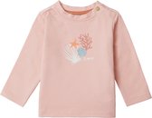 Noppies Girls Tee Caroline long sleeve Meisjes T-shirt - Peach Beige - Maat 68