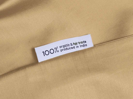 dekbedovertrek Yumeko satin de coton miel 240x220+2/60x70 - Bio, eco & équitable