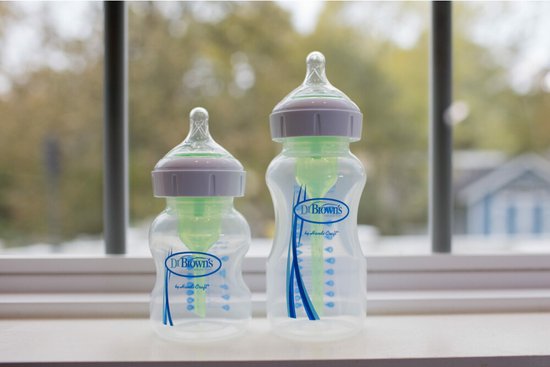 Dr. Brown's Options+ Anti-Colic Babyfles - Brede halsfles - 150ml van Dr. Brown's — afbeelding 4