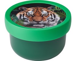 Mepal fruitbox Campus – 300 ml – Inclusief fruitvorkje – Sluit goed af – Snackdoosje – Wild Tiger