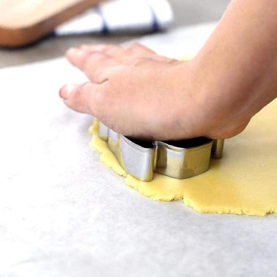 Uitsteekvormen voor Kerstmis - 6 stuks 3D-kerstuitstekers - doe-het