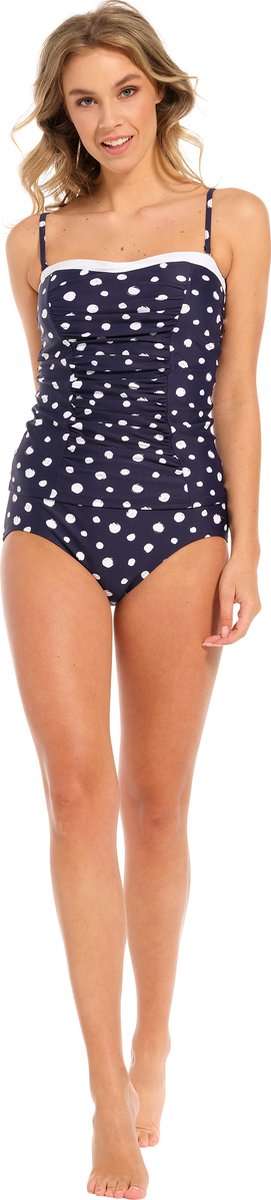 Dames Tankini Pastunette - White Dots - Blauw - Corrigerend — afbeelding 2