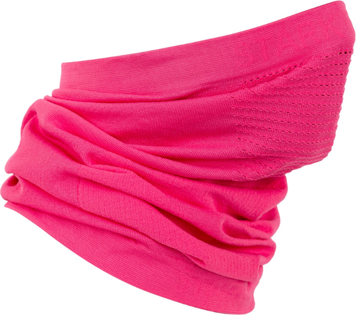 Multifunctioneel Nekwarmer met ademende mesh-voering - Roze - Maat One-size