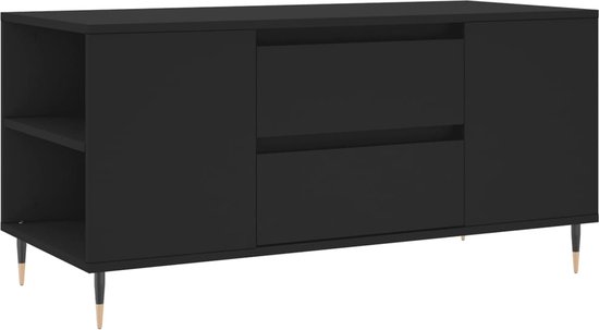 vidaXL Salontafel 102x44,5x50 cm bewerkt hout grijs sonoma eikenkleur