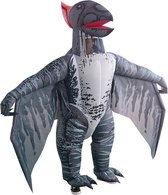 KIMU® Opblaas Kostuum Pterosaurus - Opblaasbaar Pak - Dinopak Mascotte Opblaaspak - Opblaasbare Dinosaurus Vliegende Dino Dames Heren Festival