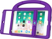 Tablet beschermhoes geschikt voor Apple iPad Mini 4 - Mini 5 – 7.9 inch - Kinderhoes – Kinderhoesje - Hoes - Hoesje voor Kinderen – Handvat en Standaard – Kindvriendelijke Cover | Paars