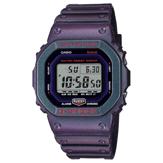 Casio G-Shock DW-B5600AH-6ER Horloge - Kunststof - Paars - Ø 38.5 mm