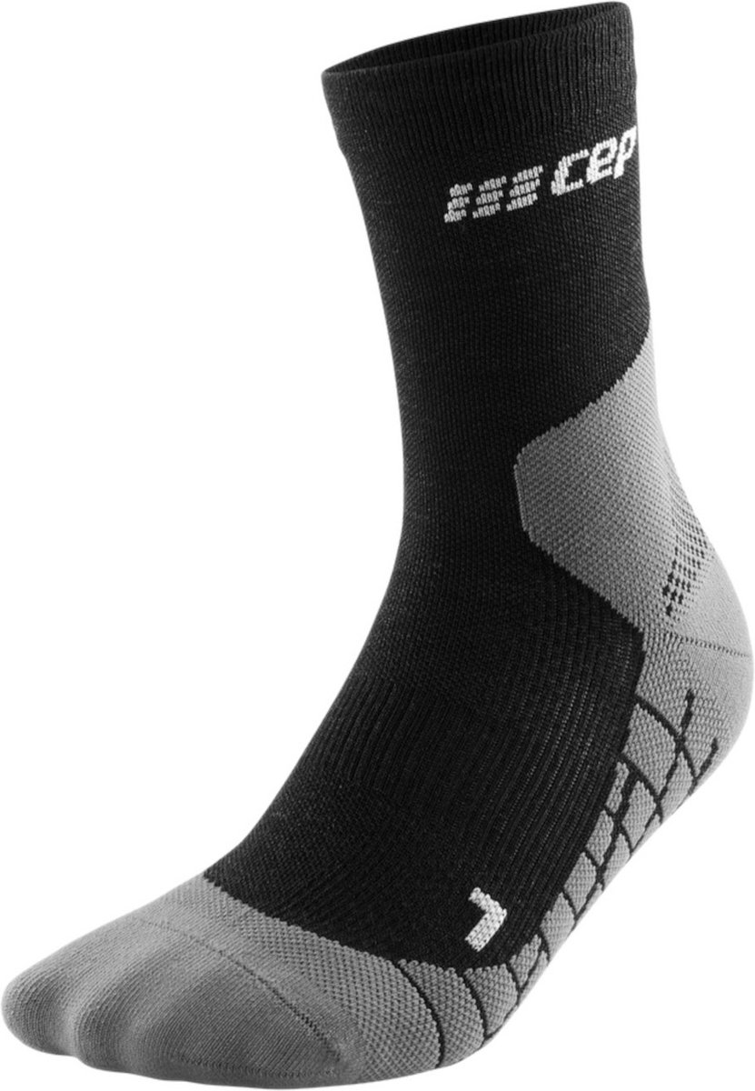 CEP Hiking Light Merino Mid-Cut Compressie – Heren 39-42 Zwart