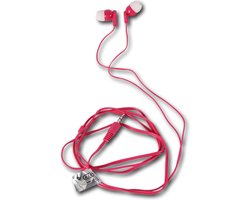 Roze On-Ear Hoofdtelefoon met Kabel | Hoogwaardige Geluidskwaliteit en Comfort | 1m Kabel | Inclusief 2 Extra Oordopjes Geschikt Voor Mp3,Mp4, Ipod & Smartphones met 3.5mm Jack
