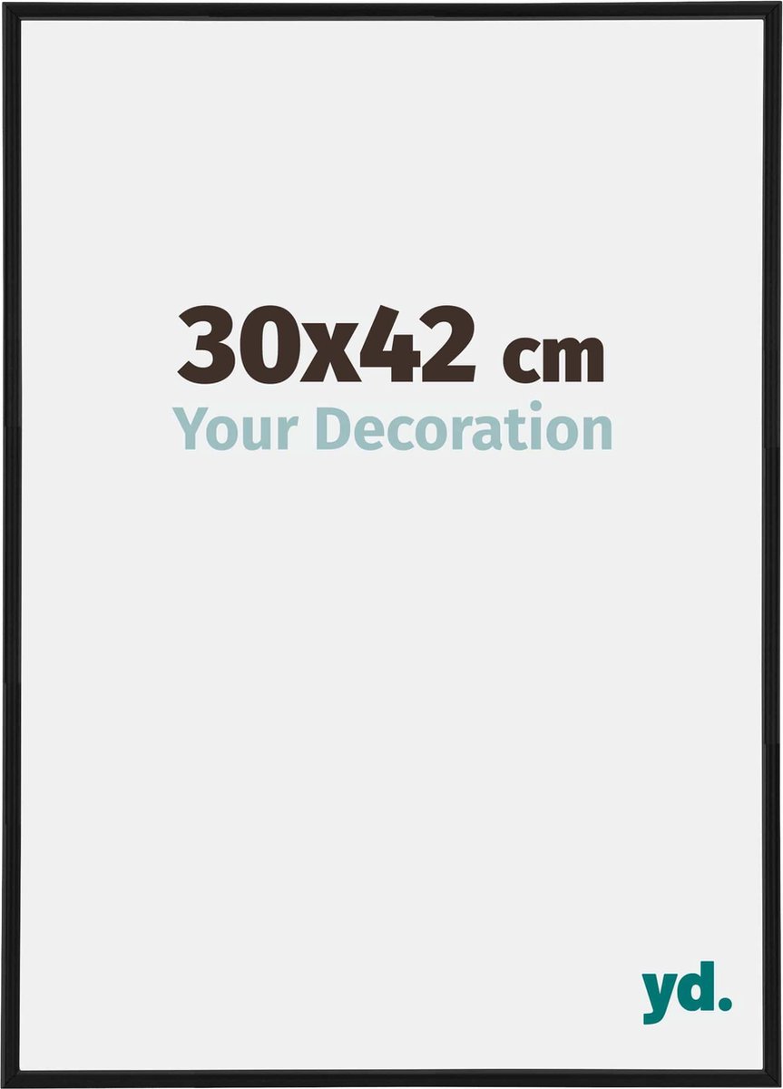 yd. Your Decoration - Fotolijst 30x42 cm - Kunststof - Zwart Mat - Annecy