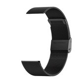 Bizoule Bracelet Métal 18mm Zwart - pour Smartwatch Divina