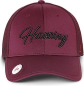 Hassing1894 model RUGHT WINE - cap - baseball cap - bordeauxrood - verstelbare pet – klep met magneet voor marker of logo - trendy - stijlvol - modieus – sportief - het hele jaar door