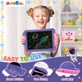 Meisjesspeelgoed voor 2, 3, 4, 5, 6 jaar oude meisjes, cadeau, kleurrijk tekenblok met draagbaar handvat, LCD-schrijftablet voor kinderen, reizen, educatief speelgoed,