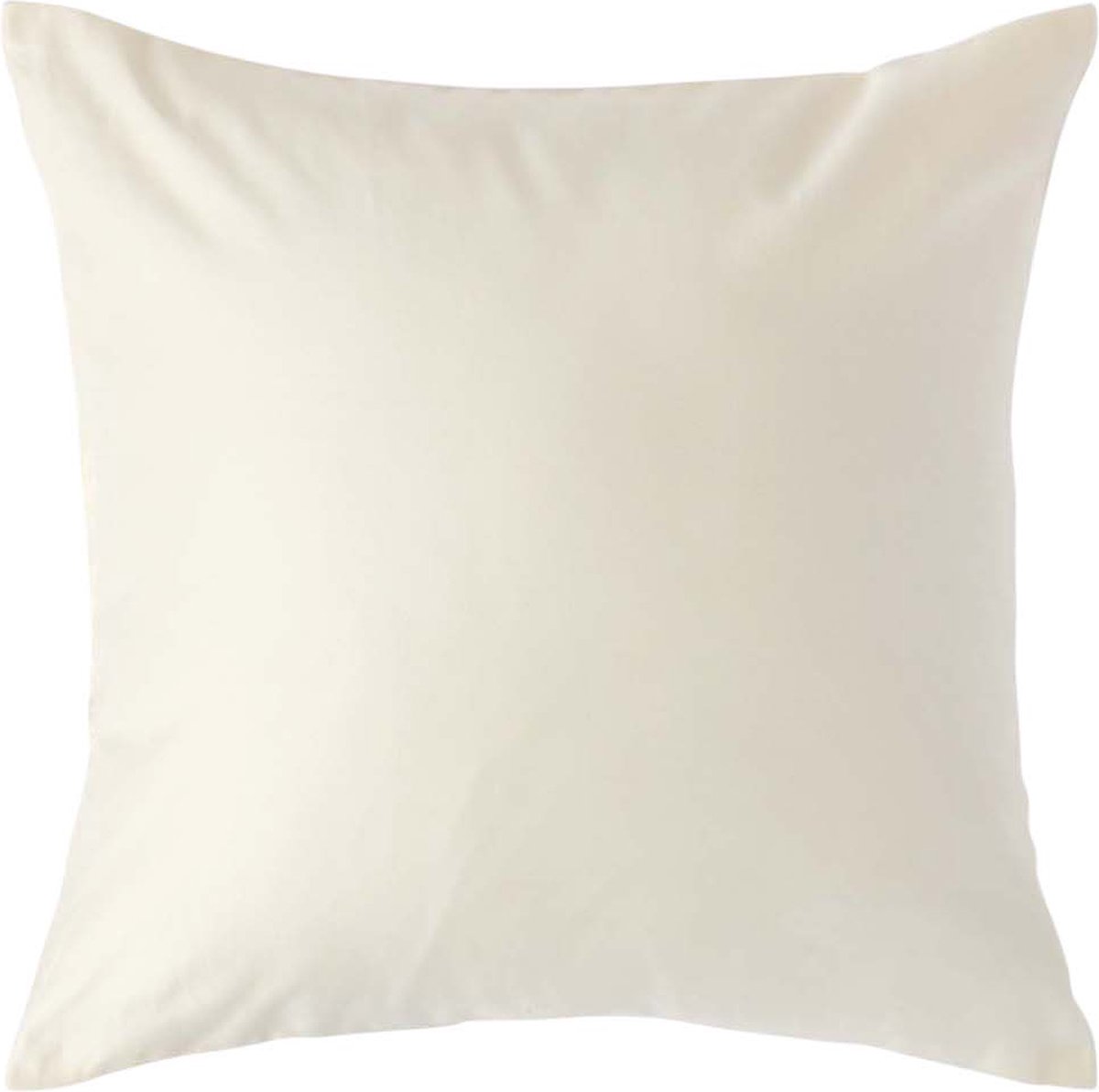 Homescapes Luxe Satijn Kussensloop 40x40 cm – Crème – 100% Egyptisch Katoen – Draaddichtheid 1000