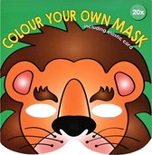 Masque de lion - coloriez et faites votre propre masque