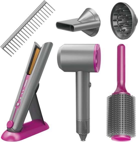 Ensemble de coiffeur speelgoed WOOPIE - Coiffeur jouet - Comprend des accessoires tels qu'un sèche-cheveux et un fer à lisser