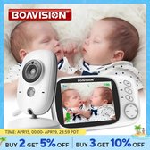 Blonkies Store - babyphone avec caméra - Baby Monitor - Babyfoon 2.4G sans fil avec écran LCD 3,2 pouces, conversation Audio bidirectionnelle