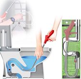 1,77 m pijpreinigingsspiraal met klauw - pijpreinigingsschacht Ideaal voor het verwijderen van haar en vuil - pijpreinigingsgereedschap geschikt voor toilet, riolering, badkuip en gootsteen