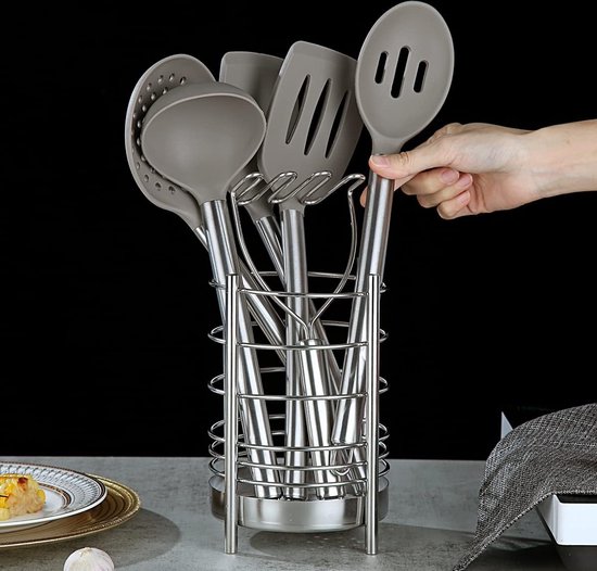 Cuillère à Pâtes Et Cuillère à Riz En Acier Inoxydable – Set De 2 Ustensiles De Cuisine Durables Et Pratiques