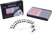 2-Decks Royal Poker Size - Plastic speelkaarten