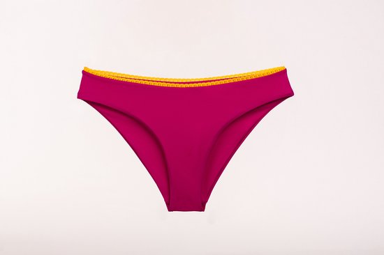 Sweet Treat Bikini Broekje - Geel/Roze - S - Prothese vriendelijke Bikini