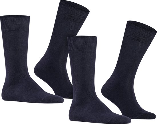 FALKE Swing 2-Pack herensokken (2-pack) - blauw (dark navy) - Maat: 39-42