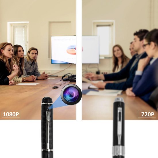 Caméra Espion Stylo Portable Full HD 1080P - Enregistreur Vidéo Et Photo Caméra Cachée Avec Microphone Pour Réunions Et Sécurité
