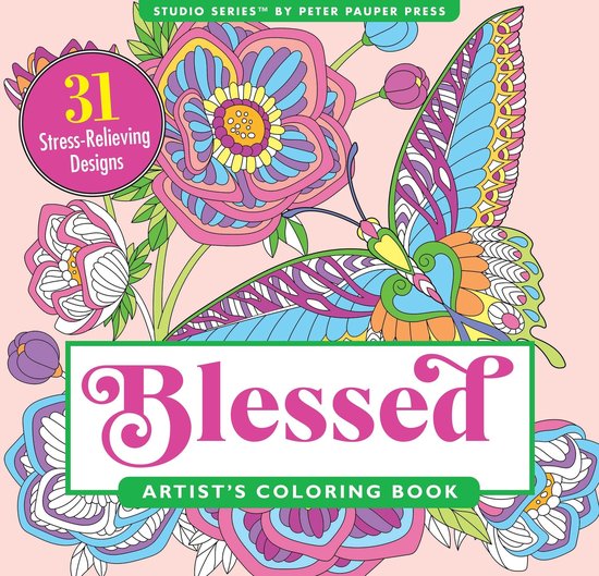 Blessed Adult Coloring Book (31 Stress-Relieving Designs) - cover