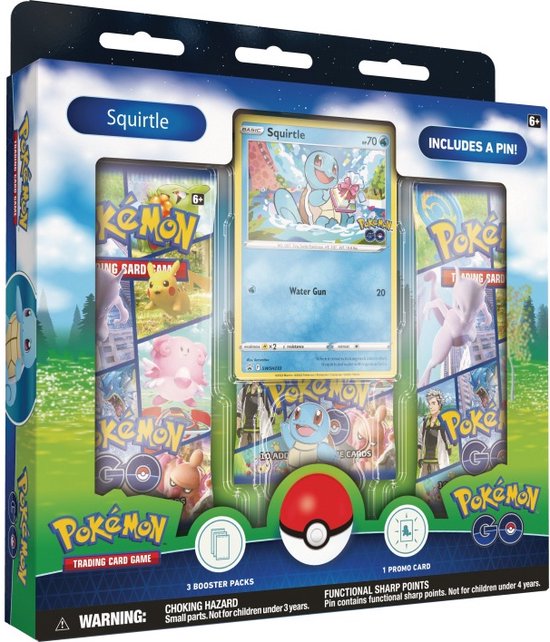 Foto: Pok mon go pin box collection squirtle pok mon kaarten