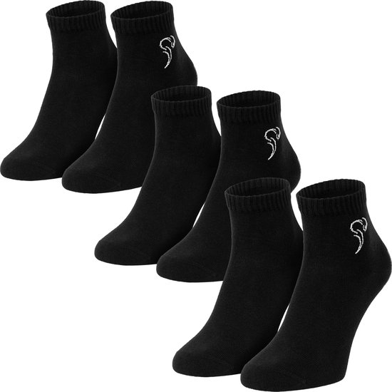 Black Snake Quarter sneaker sokken 3 pak pure comfort