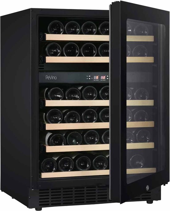 Pevino Pevino Noble 41 bottles - 2 zones - Black glass front - Pevino - €1.449,00