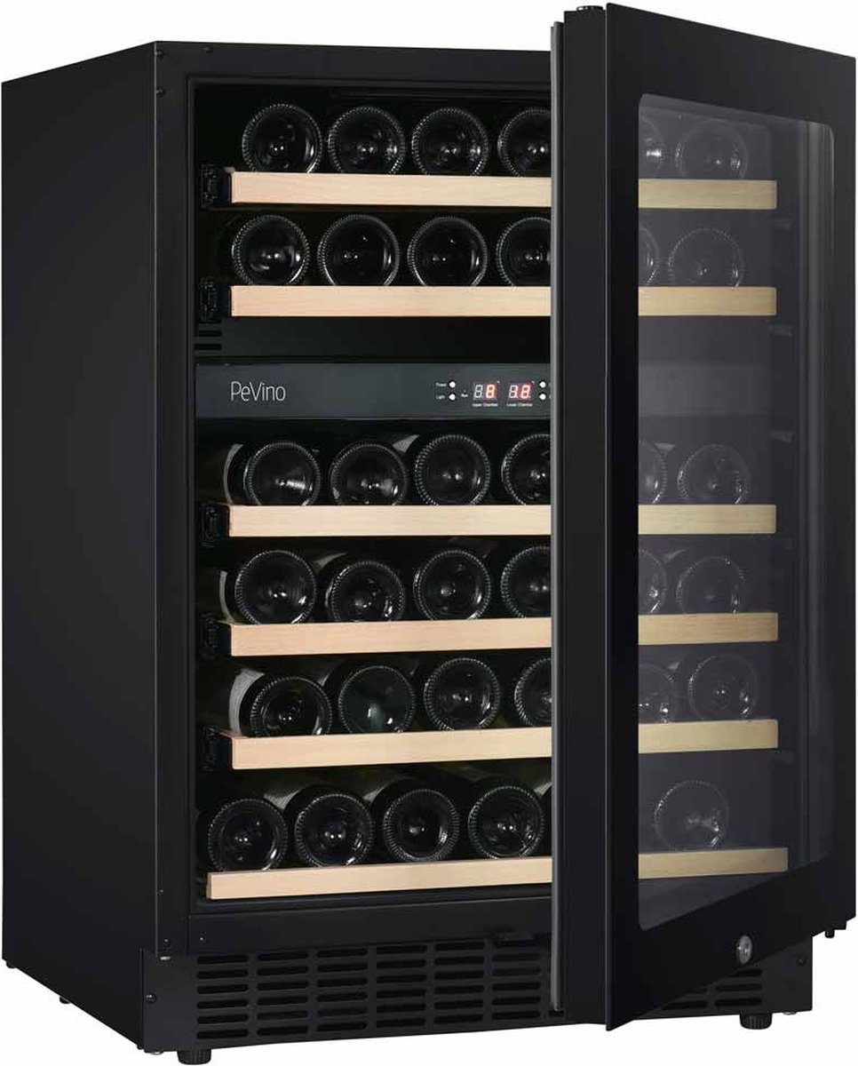 Pevino Pevino Noble 41 bottles - 2 zones - Black glass front - Pevino - €1.449,00