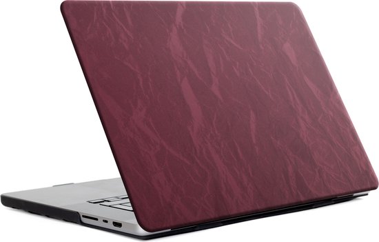 Selencia Velvet Cover Convient pour MacBook Air 13 pouces (2022) / Air 13 pouces (2024) puce M3 - A2681 / A3113 - Rouge foncé