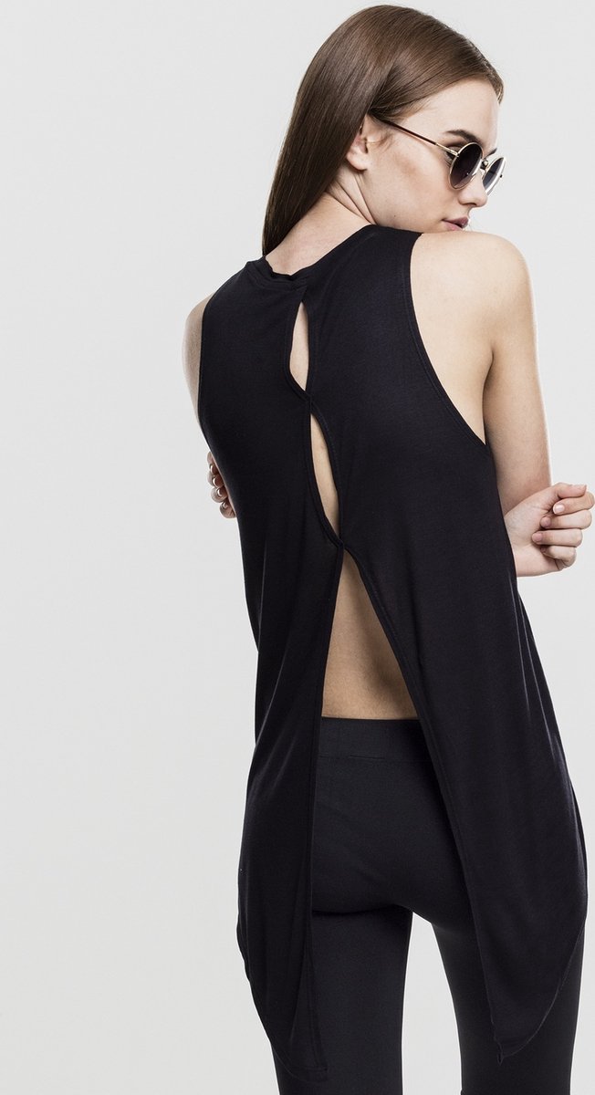 Urban Classics HiLo Viscose Dames Top – XL Zwart
