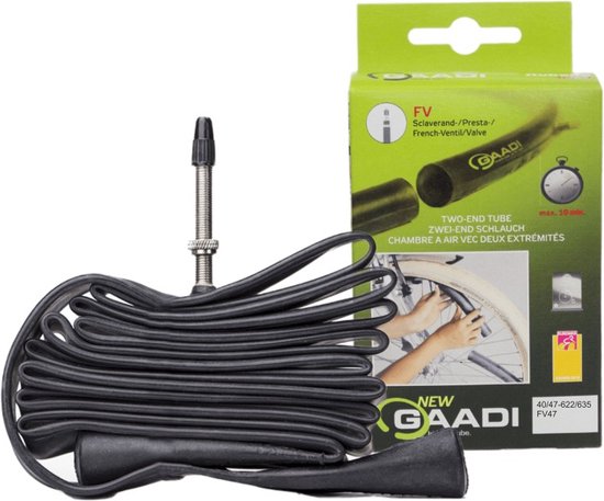Chambre à Air GAADI 700x32/35 – ETRTO 32/37-622/635, Valve FV 47 Mm, 28 Pouces, Renforcée 1,10 Mm