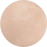vidaXL-Vloerkleed-HUARTE-laagpolig-zacht-wasbaar-Ø-80-cm-roze