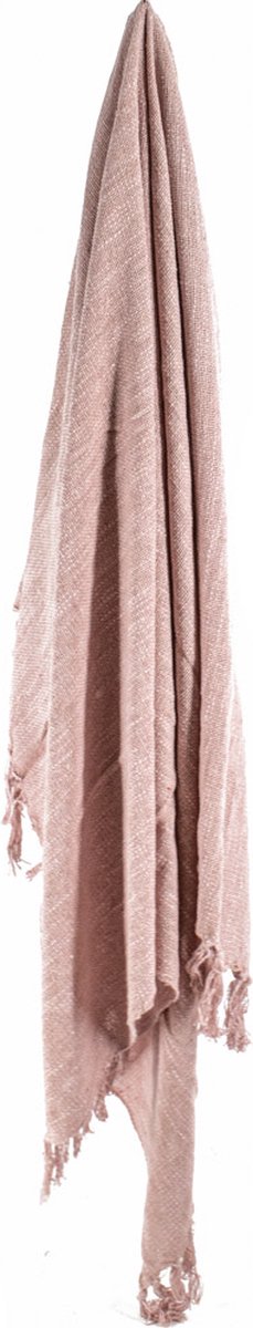 Plaid Cosy old pink